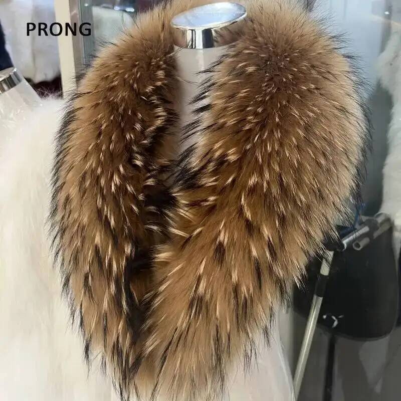 Winter Clothing Gear - 자연 너구리 모피 칼라 리얼 모피