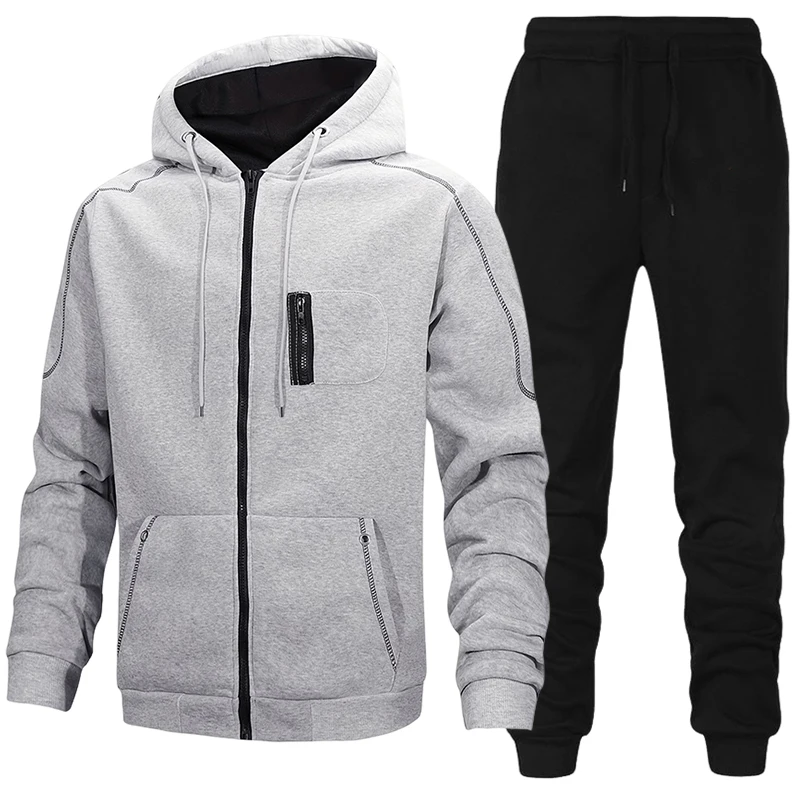 Winter Clothing Gear - 패션 남성 운동복 캐주얼 후드티 코트