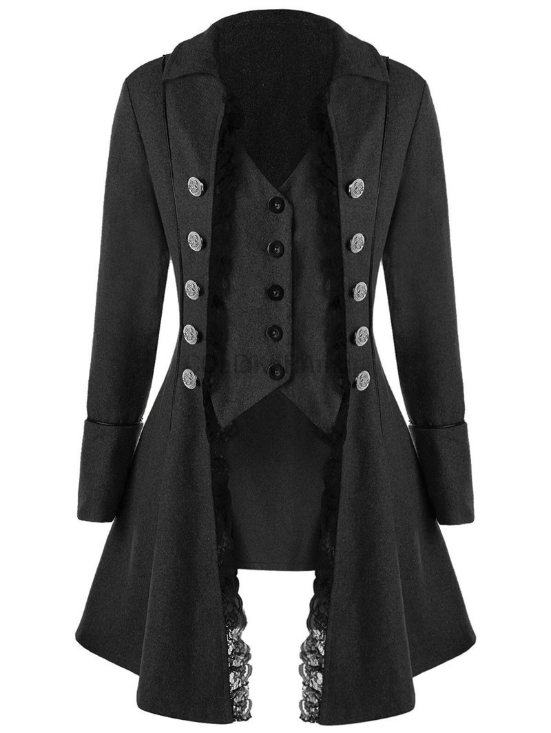 Winter Clothing Europe - 겨울 여성 자켓 고딕 Steampunk 코르셋