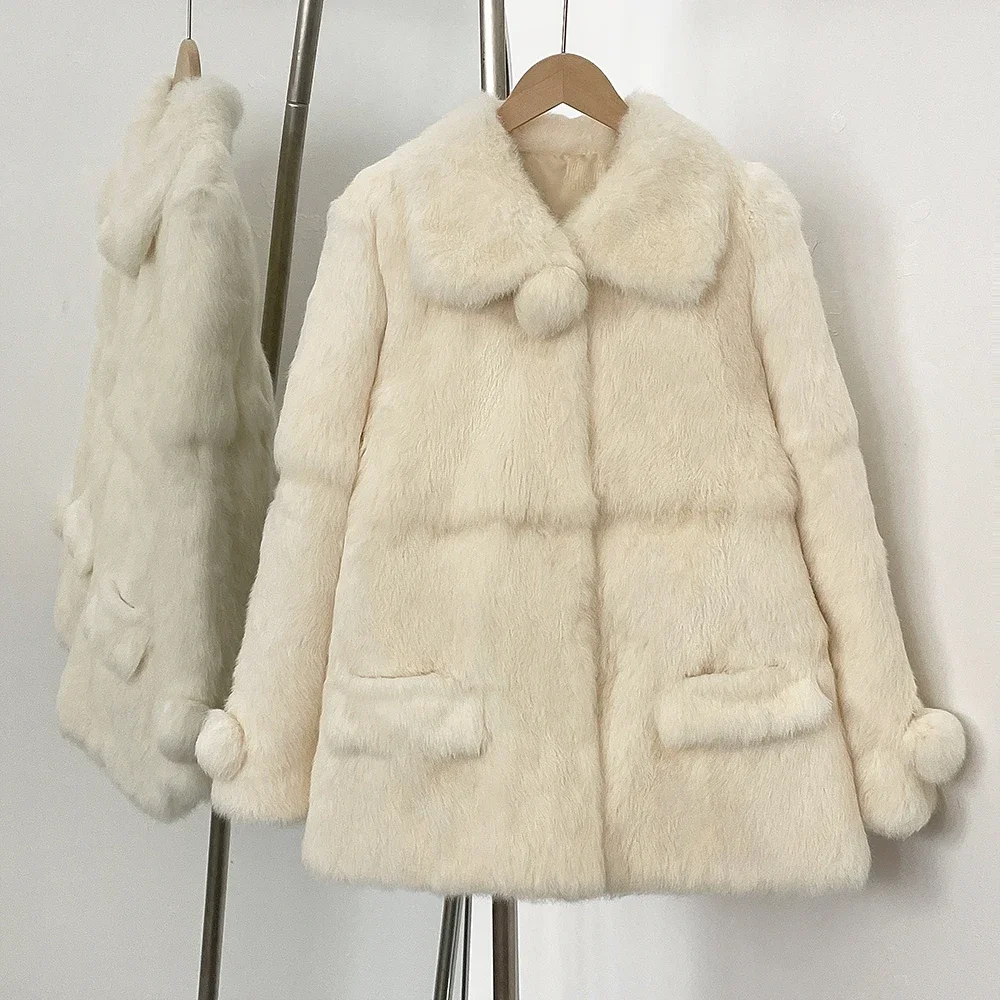 Winter Clothing Store - 2025 리얼 퍼 재킷 여성 아우터