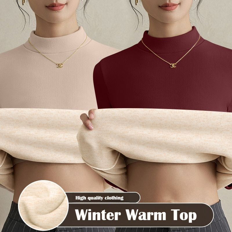 Winter Clothing Europe - 여성용 가열 탑 가을 겨울 보온
