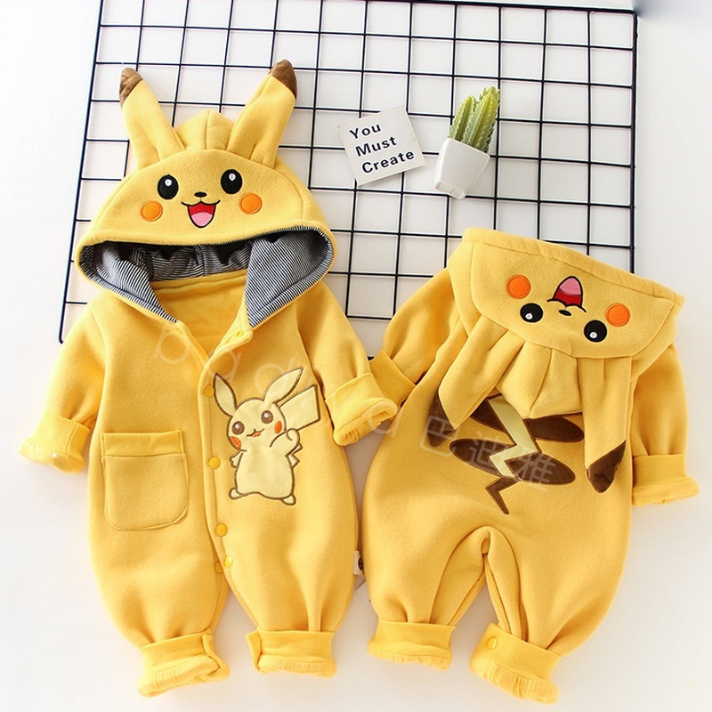 Winter Clothing For Babies - 만화 포켓 몬스터 아기 잠옷 신생아