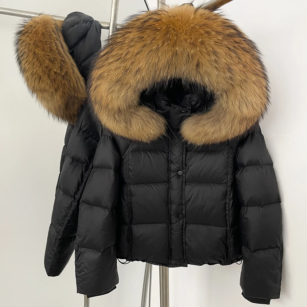 Winter Clothing Store - 화이트 덕 다운 코트 여성용 따뜻한