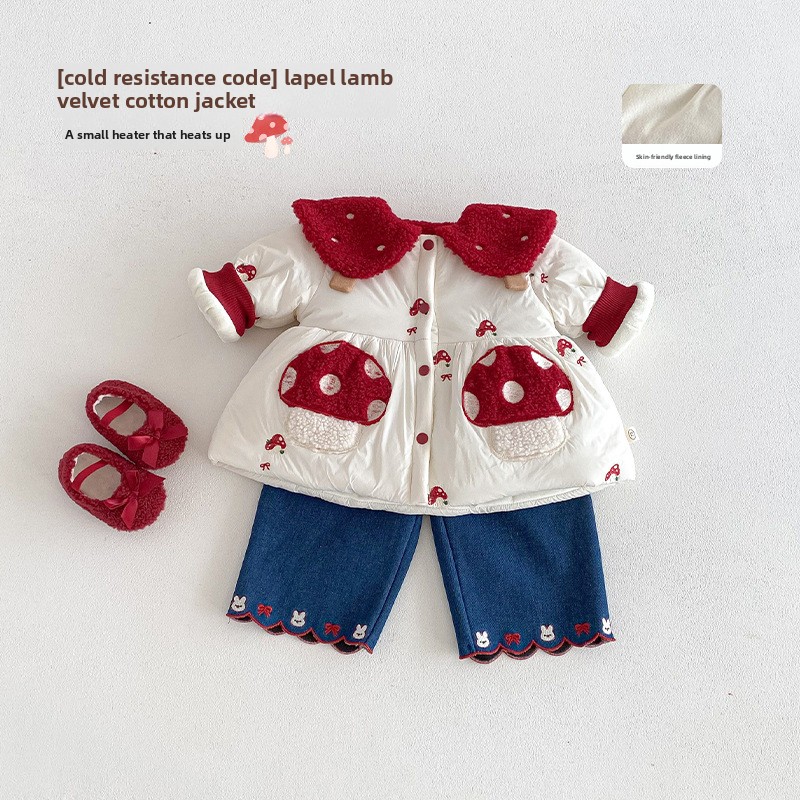 Winter Clothing For Babies - 여아용 서양식 새해 의상 2025년 신상