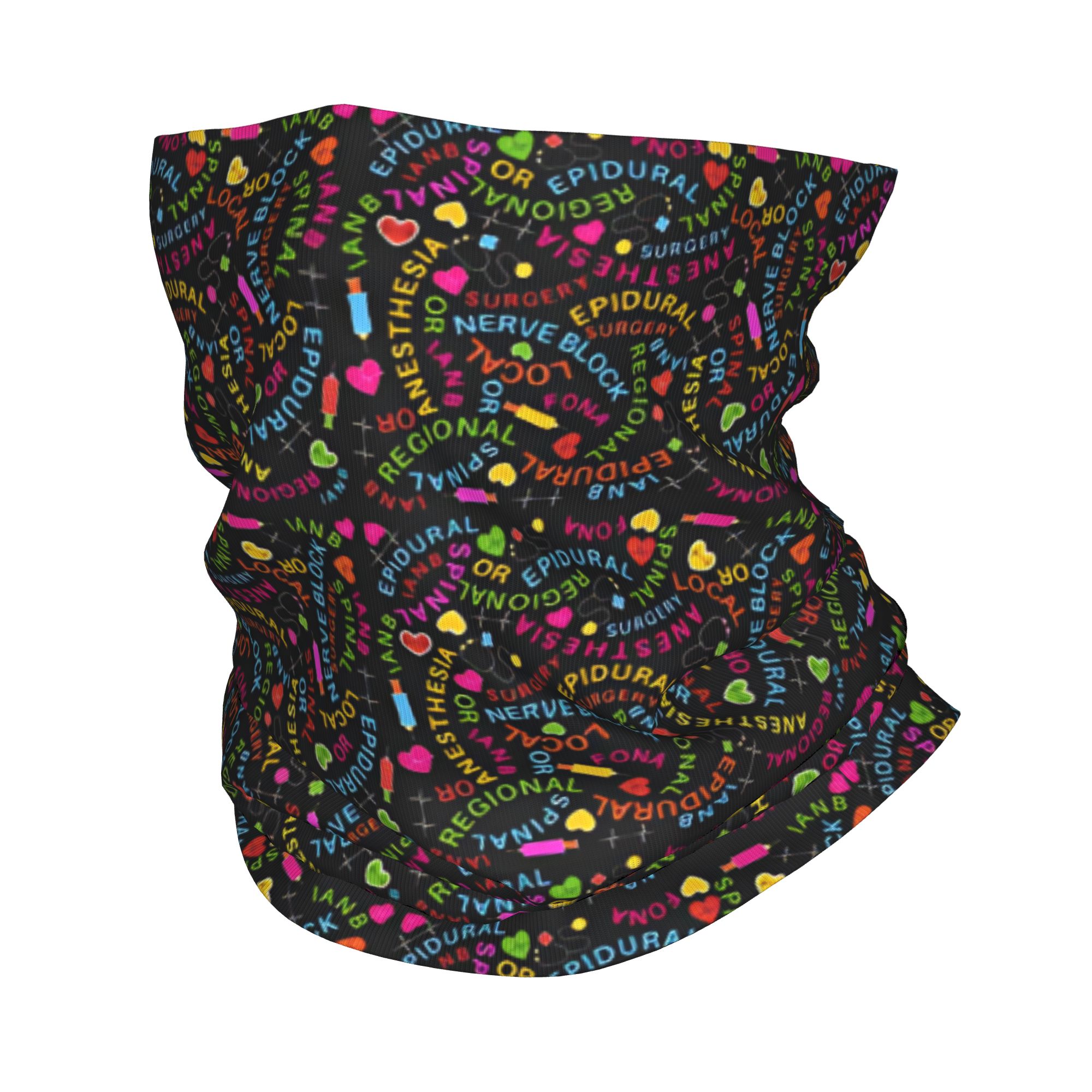 Wool Balaclava Knit - 마취 마취학 의료용 반다나 넥 게이터