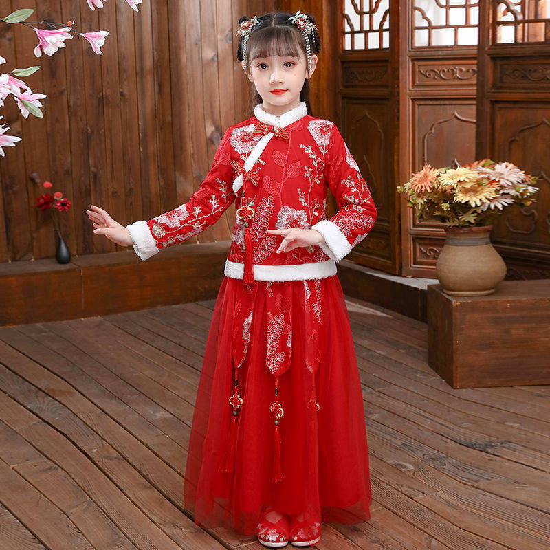 어린이 가을 겨울 한푸 소녀, 고대 코스튬 두꺼운 소녀 - Winter Clothing For Babies 리뷰 및 가격
