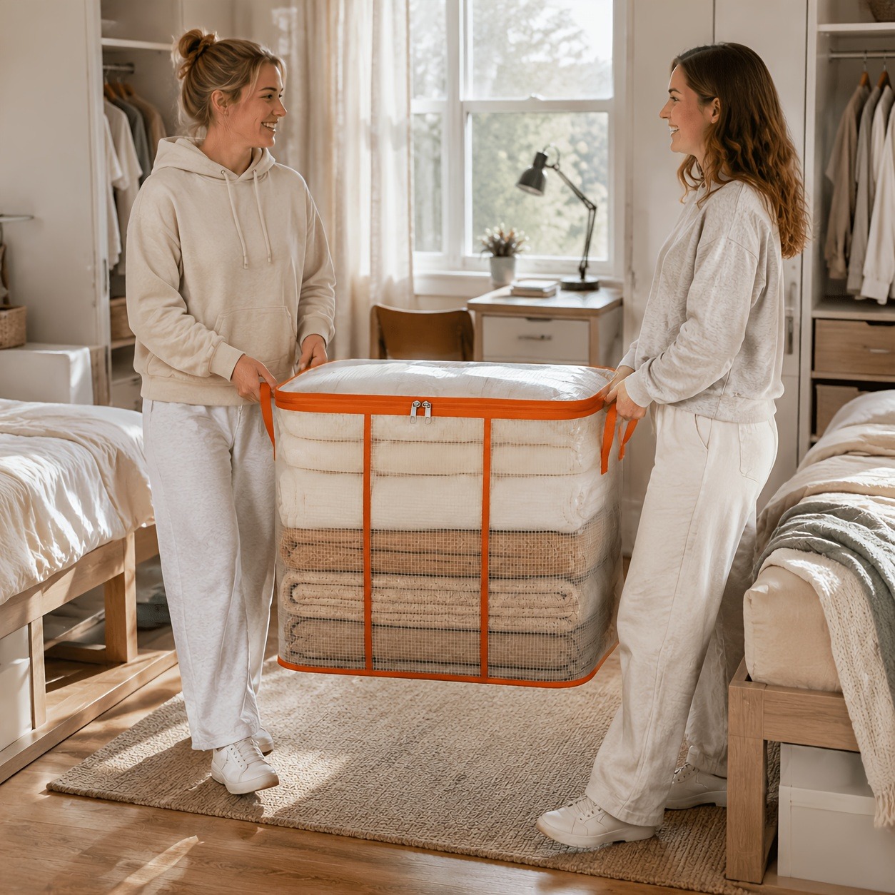옷과 담요를 보관하기 위한 PVC 수납 가방, 옷장,  - Winter Clothing Organizer 리뷰 및 가격