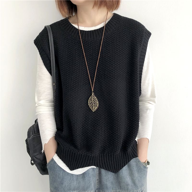 여성용 크롭 니트 조끼 저렴한 옷 점퍼 의류 짧은 조끼 - Winter Clothing Trends 2025 Women'S 리뷰 및 가격