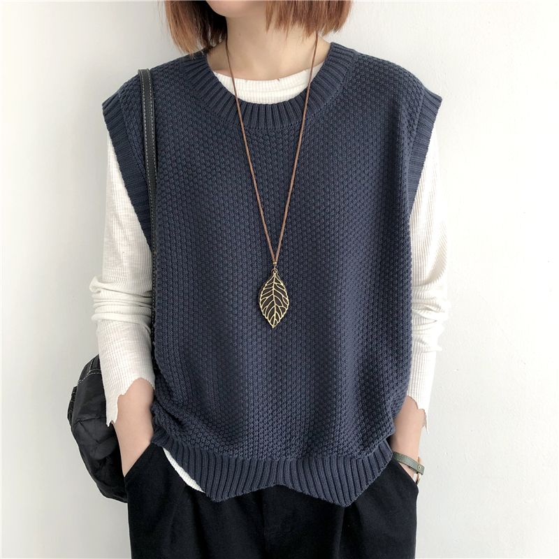 여성용 크롭 니트 조끼 저렴한 옷 점퍼 의류 짧은 조끼 - Winter Clothing Trends 2025 Women'S 리뷰 및 가격