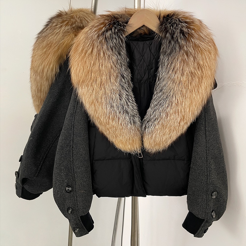 여성용 다운 재킷, 천연 퍼 장식의 오리털 파카, 20 - Winter Clothing Store 리뷰 및 가격