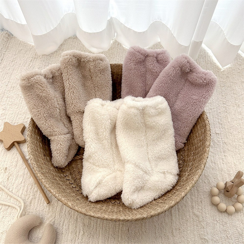 따뜻한 겨울 아기 양말 산호 양털 양말 유아 소년 소녀 - Winter Clothing For Babies 리뷰 및 가격