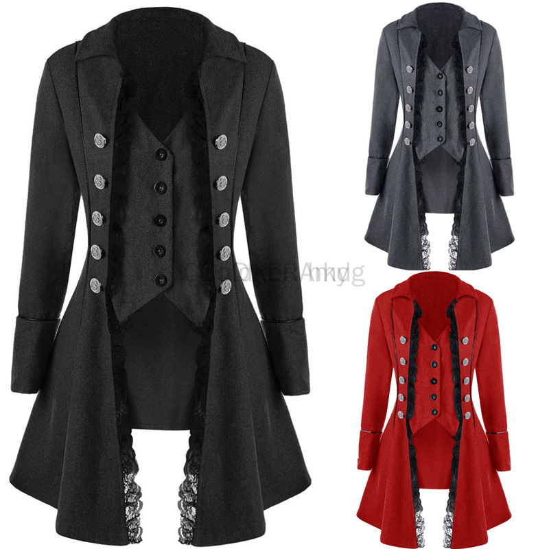 겨울 여성 자켓 고딕 Steampunk 코르셋 할로윈  - Winter Clothing Europe 리뷰 및 가격