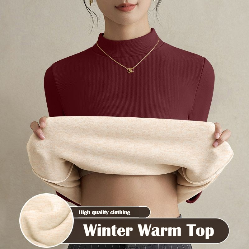 여성용 가열 탑 가을 겨울 보온 보냉 긴팔 티셔츠 벨벳 - Winter Clothing Europe 리뷰 및 가격