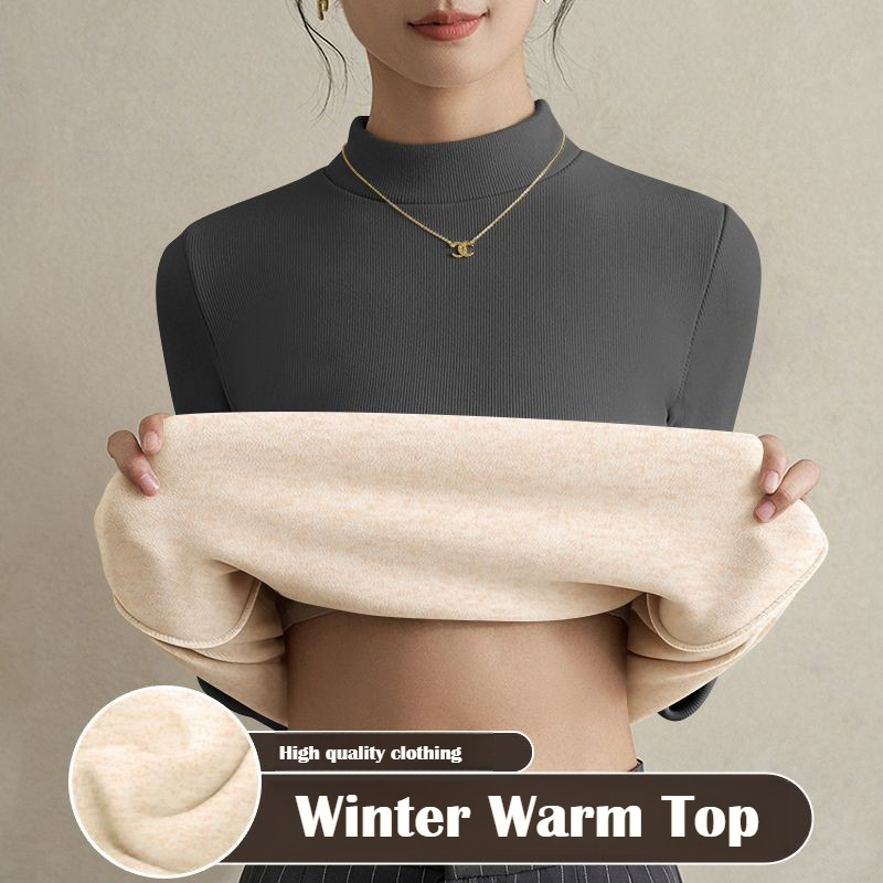 여성용 가열 탑 가을 겨울 보온 보냉 긴팔 티셔츠 벨벳 - Winter Clothing Europe 리뷰 및 가격