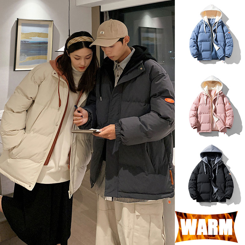 커플 야외 재킷 방풍 방수 후드 따뜻한 단색 코트 야외 - Winter Clothing Hiking 리뷰 및 가격
