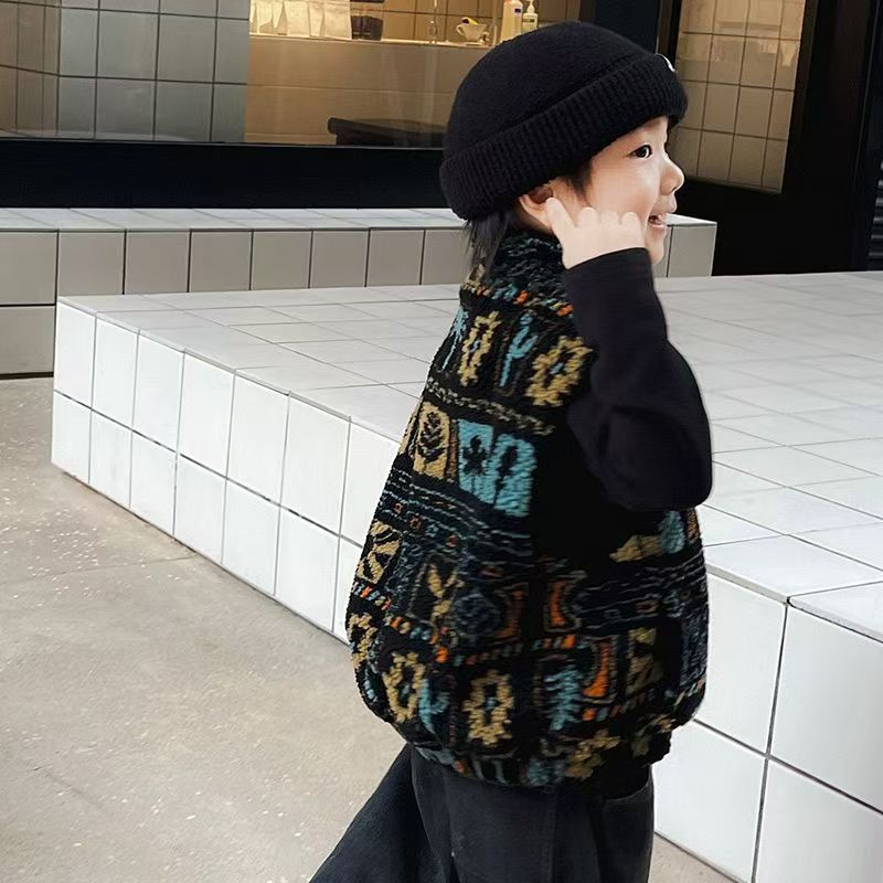 아동복 남아 플러시 스탠딩 칼라 조끼 2026 가을 겨 - Winter Clothing Drawing 리뷰 및 가격