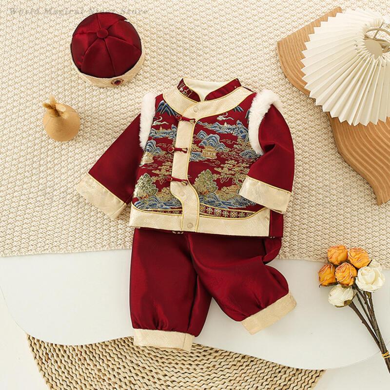 아기 어린이 축제 신년 의류 겨울 두꺼운 탕복 전통 중 - Winter Clothing For Babies 리뷰 및 가격