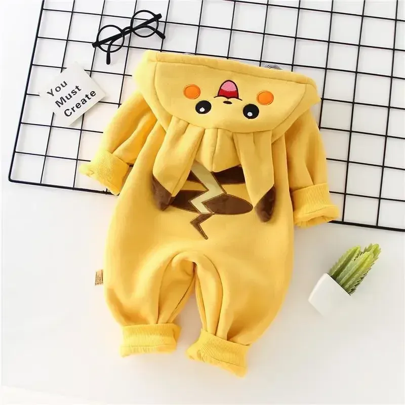 만화 포켓 몬스터 아기 잠옷 신생아 귀여운 겨울 긴팔  - Winter Clothing For Babies 리뷰 및 가격