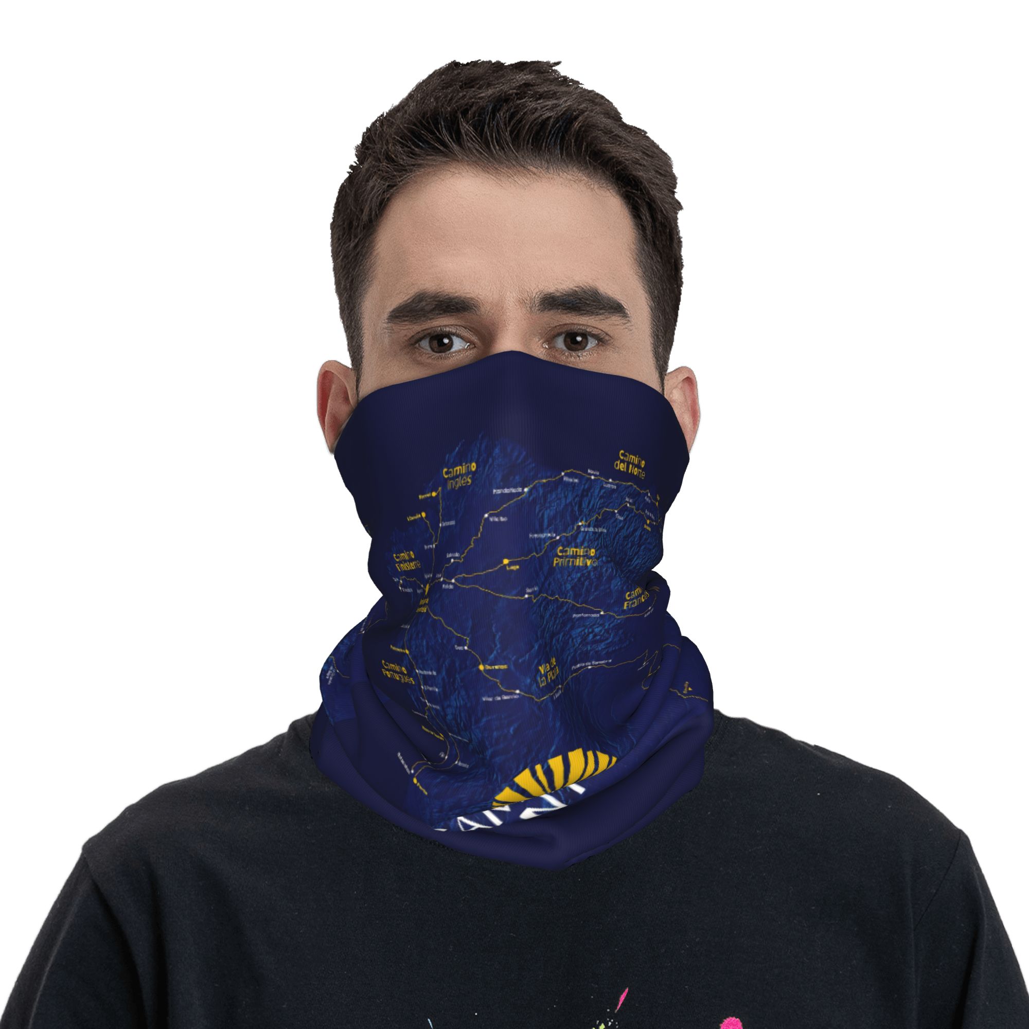 카미노 데 산티아고 하이킹 반다나 넥 커버 프린트 웨이 - Wool Balaclava Knit 리뷰 및 가격