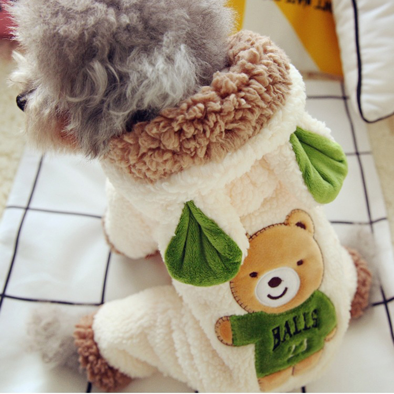 새로운 재미 있은 개 의상 귀여운 곰 공룡 부드러운 겨 - Winter Clothing For Babies 리뷰 및 가격